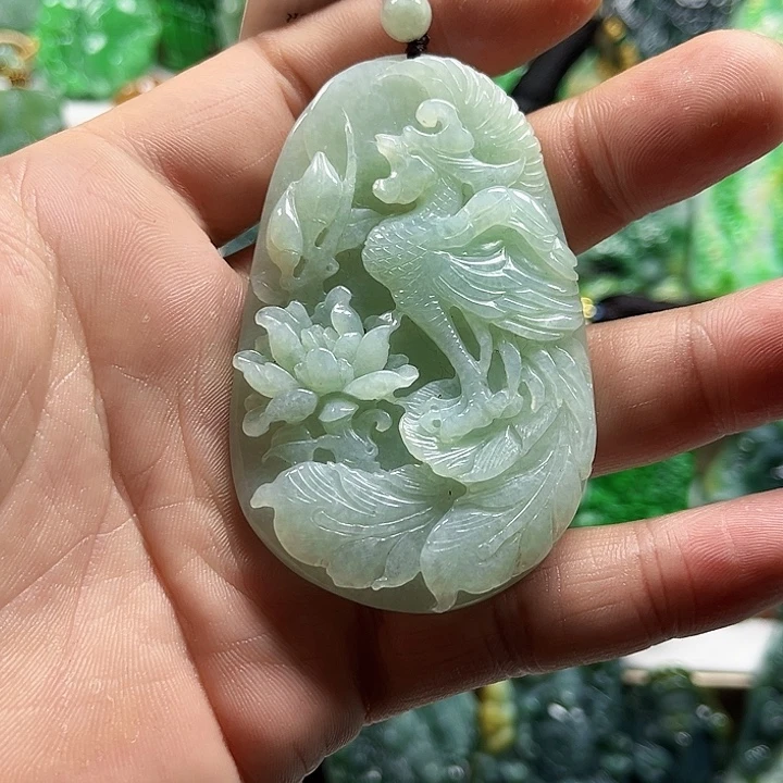 翡翠未镶嵌吊坠(不含链)