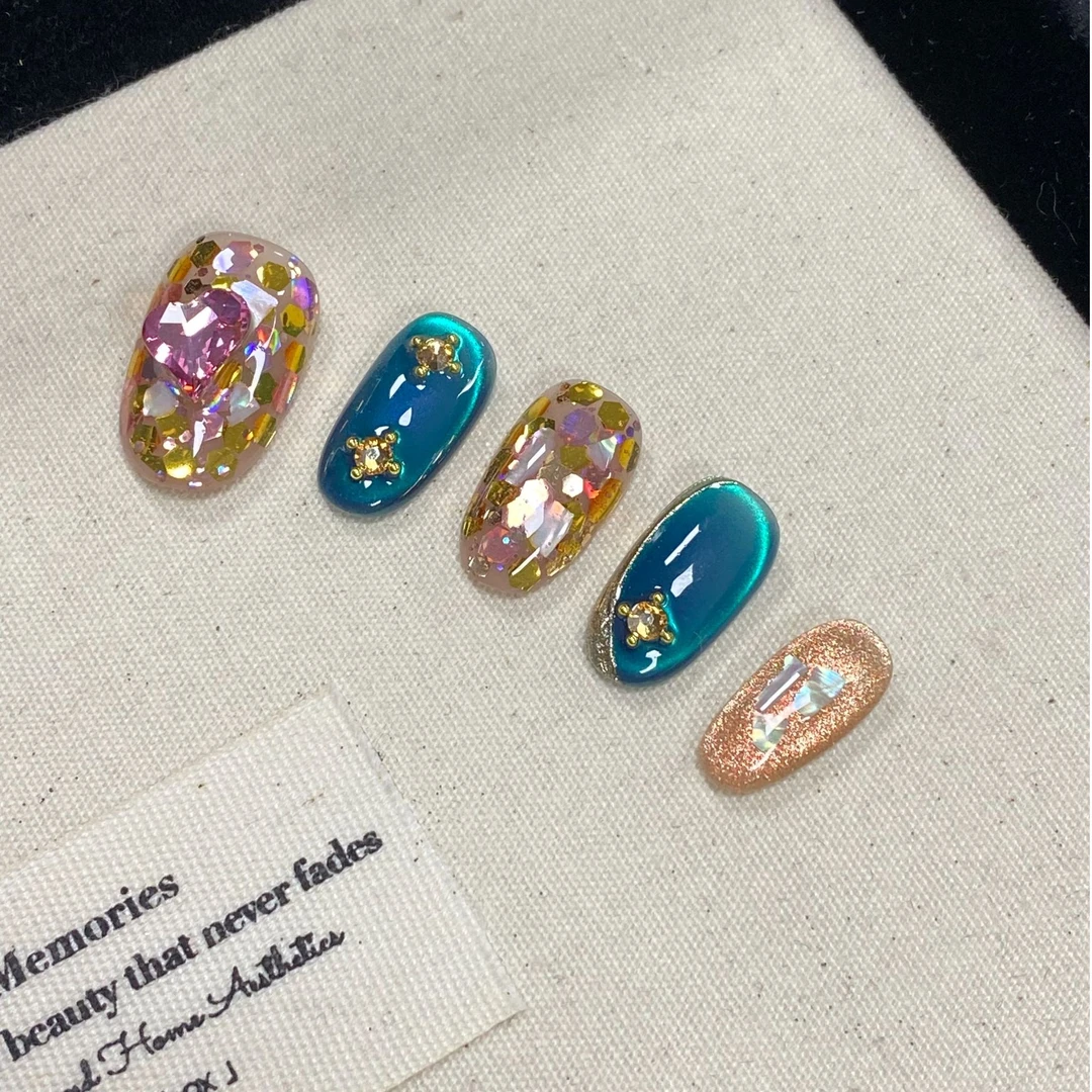 华子轻奢系列【小富婆】纯手工手工穿戴甲（送高级工具包）