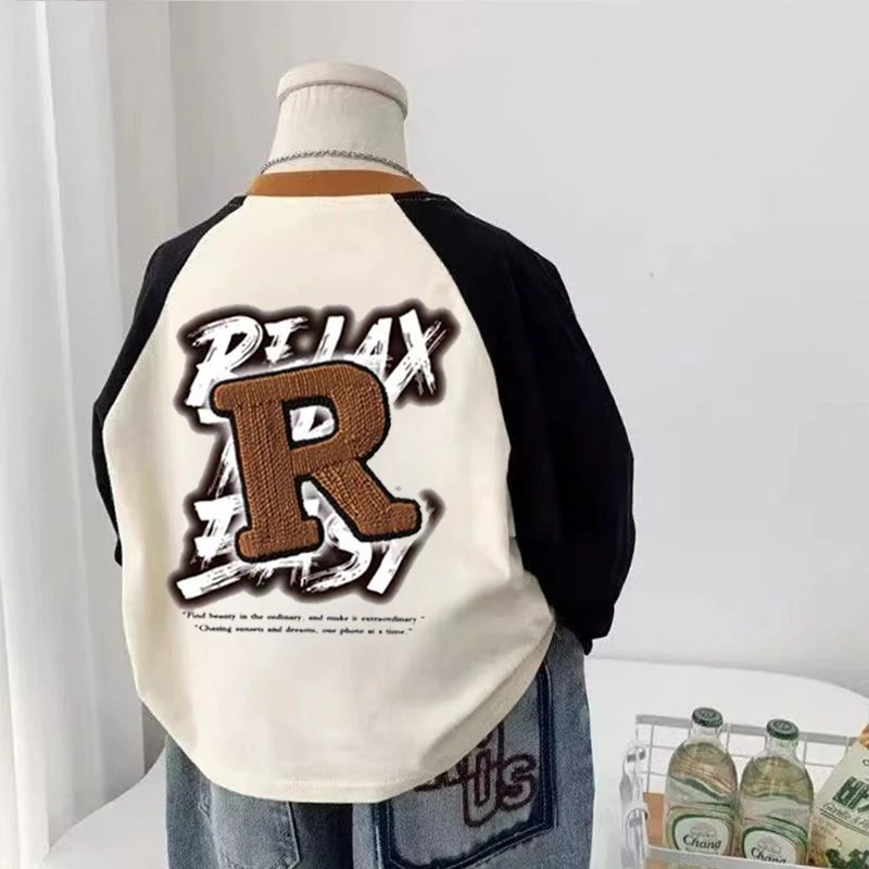 2025新款男童宝宝秋装女孩t恤长袖春秋款秋季上衣T儿童打底衫爆款