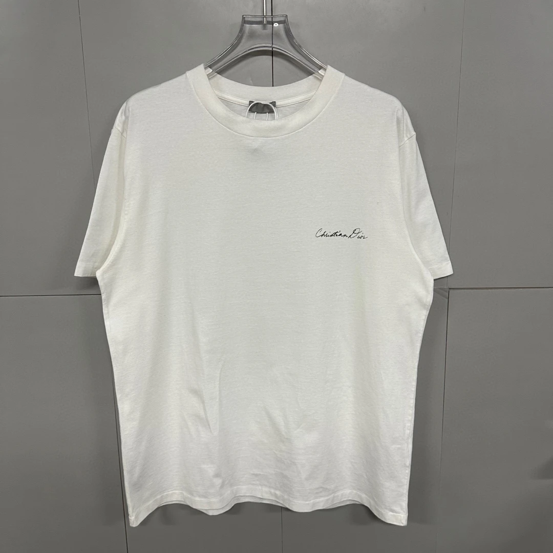 全新未使用 DIOR/迪奥 SS24 铃兰花字母印花短袖T恤 L码 D19874