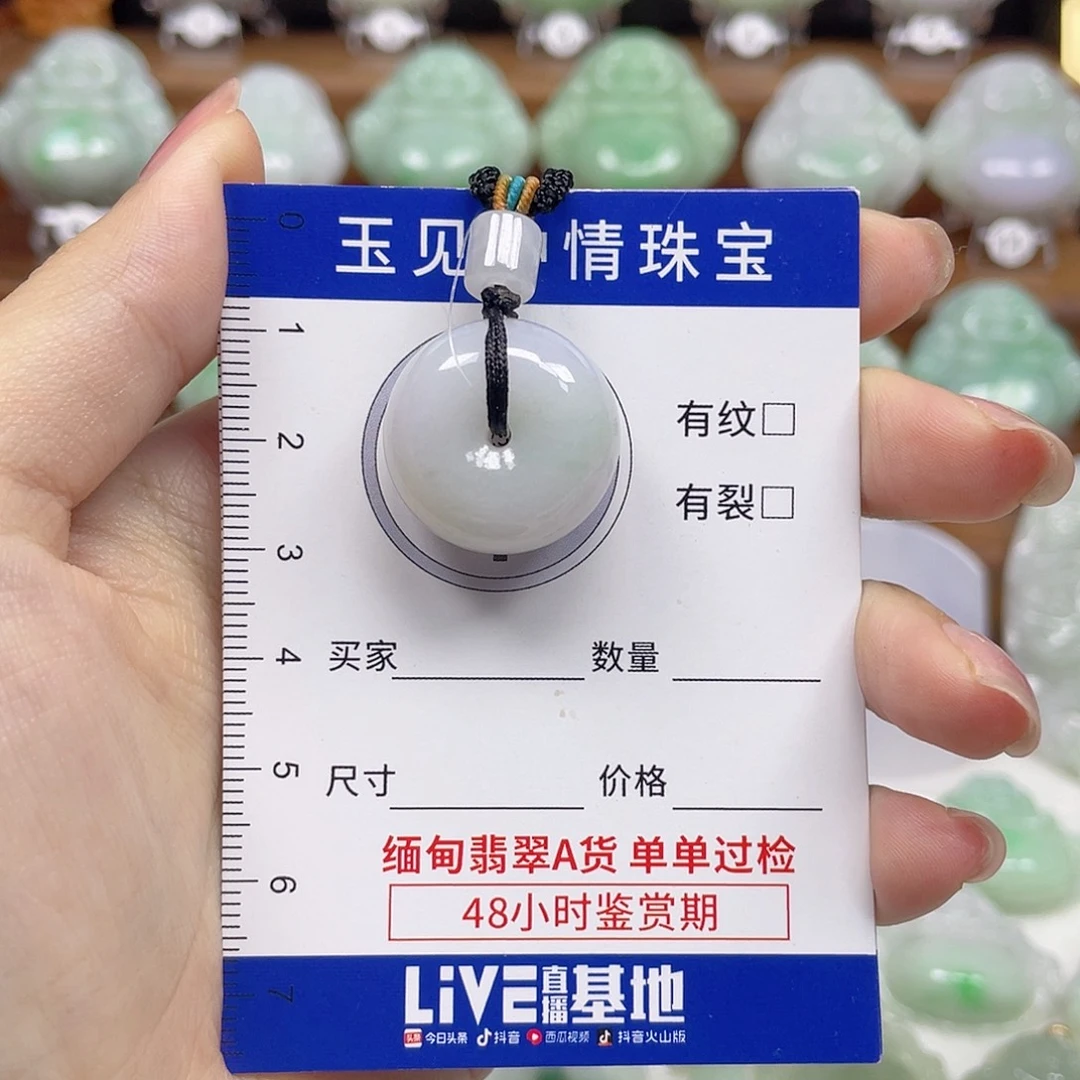 ****安翡翠未镶嵌颈饰平安扣