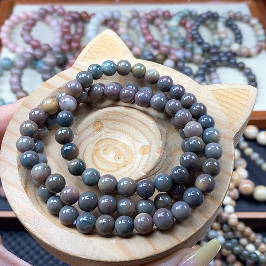 石英质玉手链未镶嵌土*豆