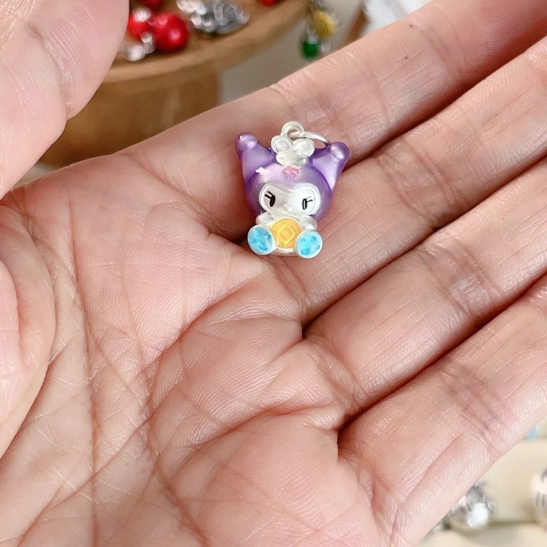 吊坠足银珐琅库洛米