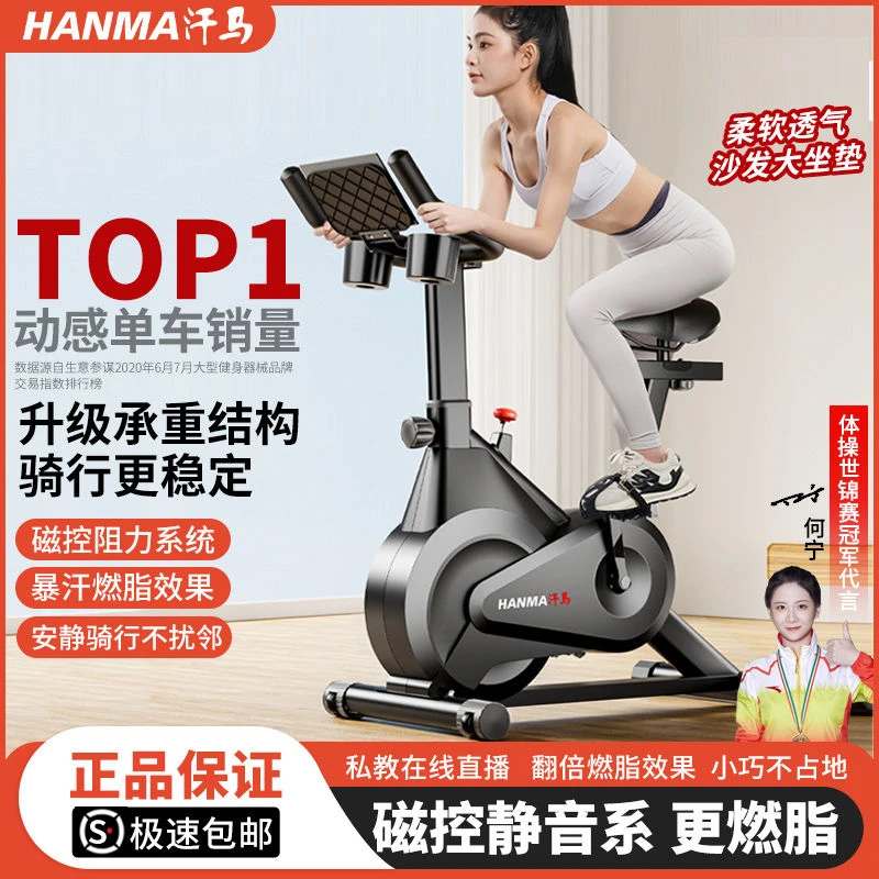 品牌汗马动感单车动感单车动感单车家用燃脂减肥