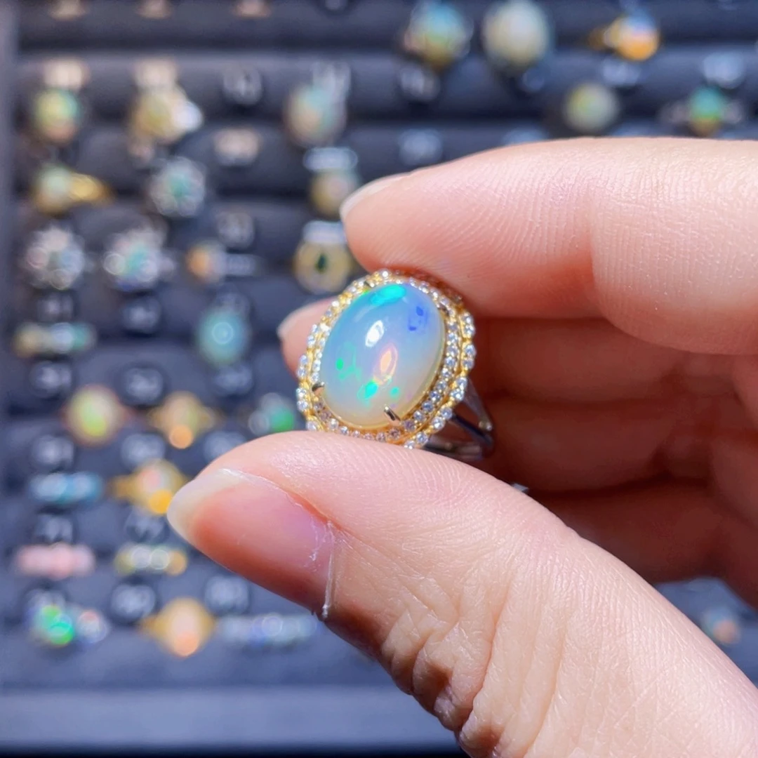 欧泊戒指）银S925镶嵌已*置