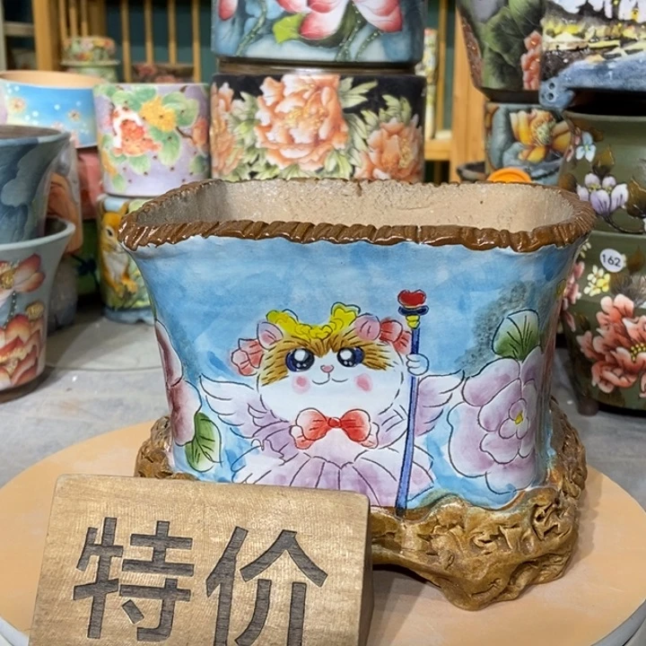 红陶景德镇艺术手绘作品