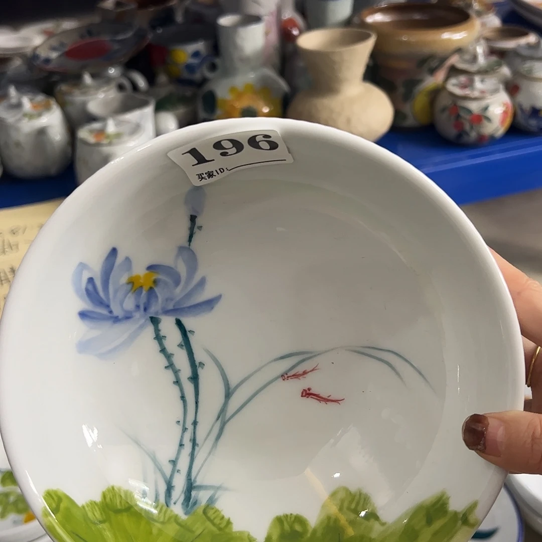 瓷片景德镇陶瓷手工手绘制作