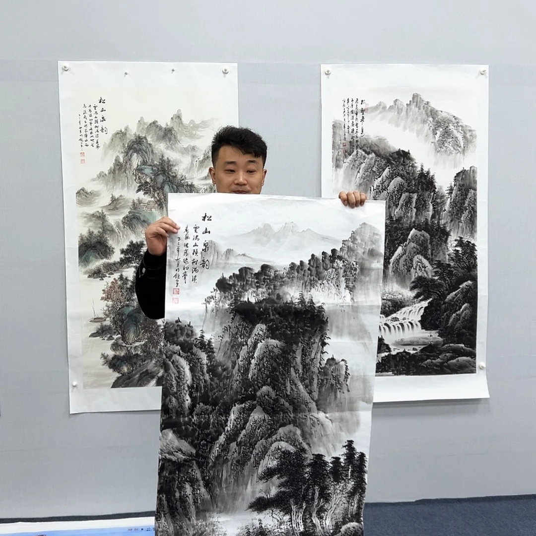 国画国画作品纯手绘宣纸