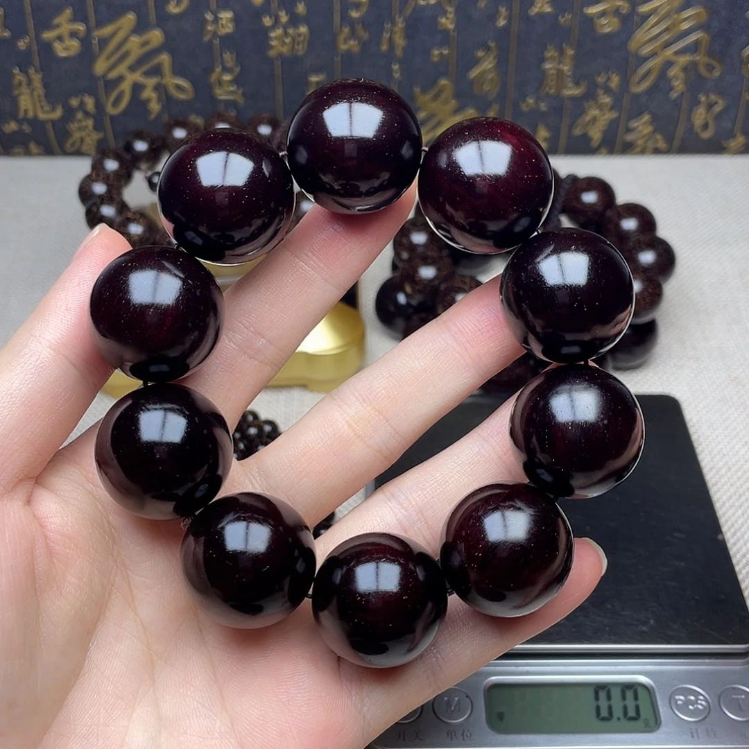 檀香紫檀（小叶紫檀）2.5 10颗 老料高油密金星