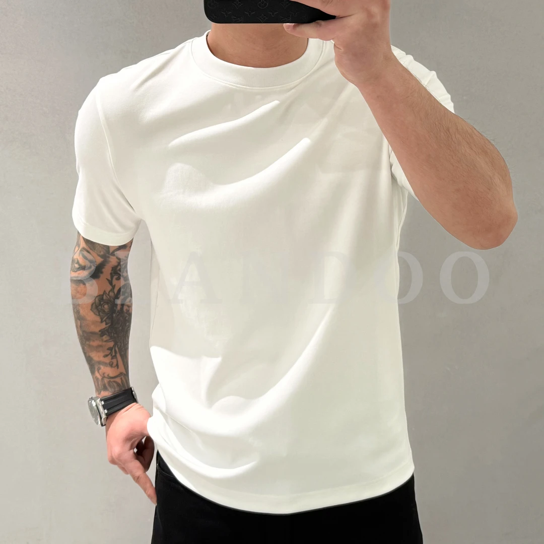 BLANDOO "秋冬福利" 男士时尚百搭纯色圆领短袖T恤BK658