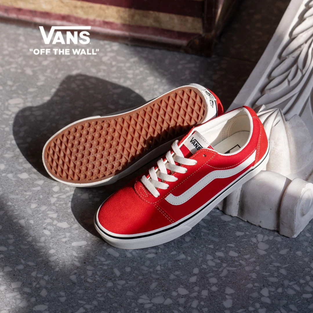 【欧若风】VANS范斯官方Ward红色个性时尚运动情侣板鞋HTSBOP