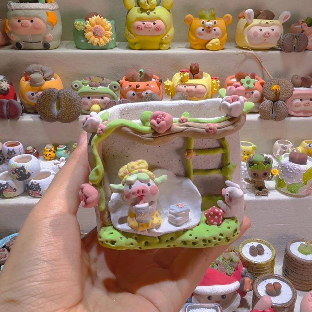 098纯手工制作重工盆盆