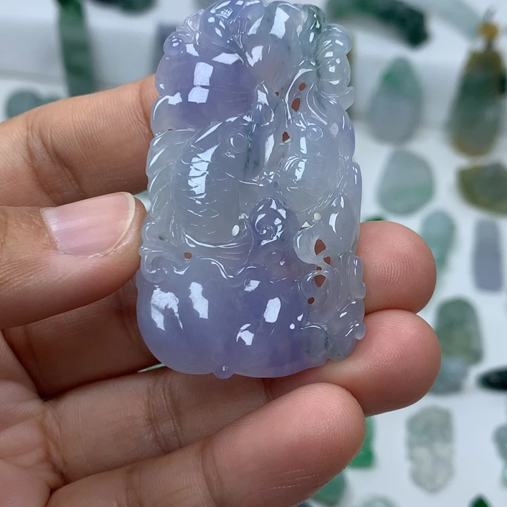 翡翠未镶嵌吊坠(不含链)