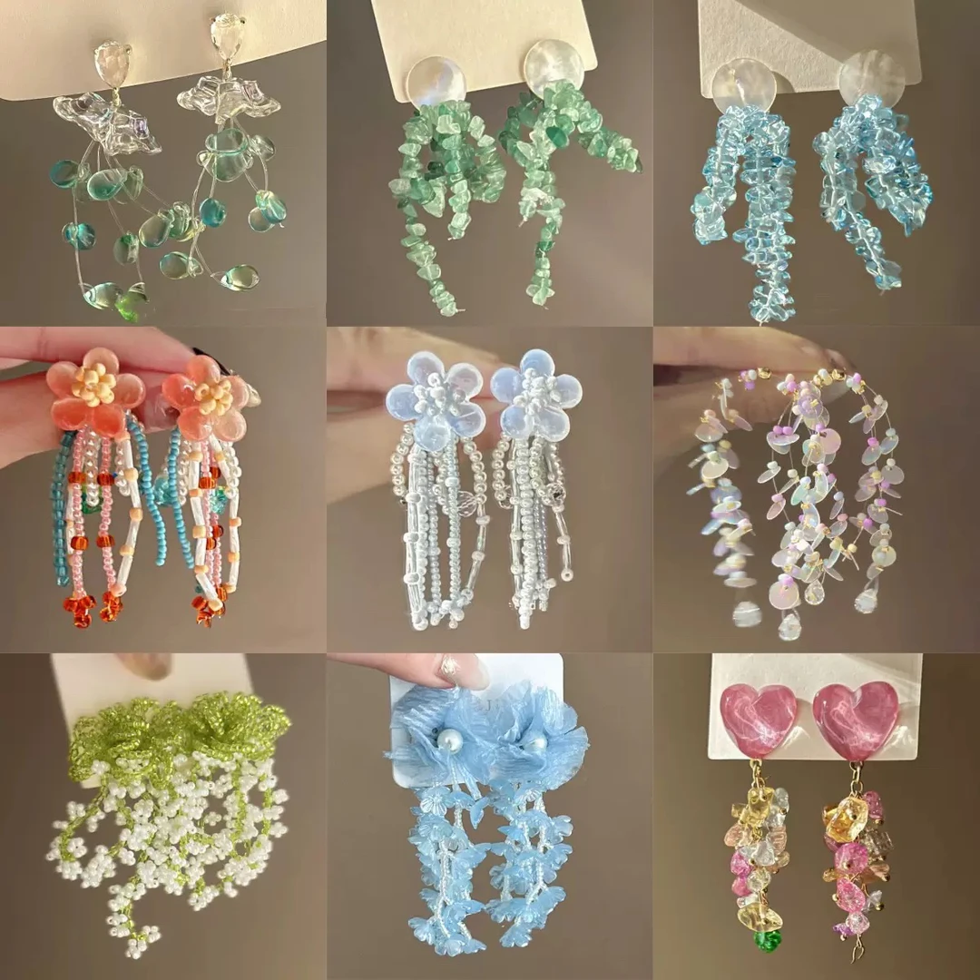 锌合金合成锆石耳饰 锌合金合成锆石耳饰  直播选款链接 百搭耳环