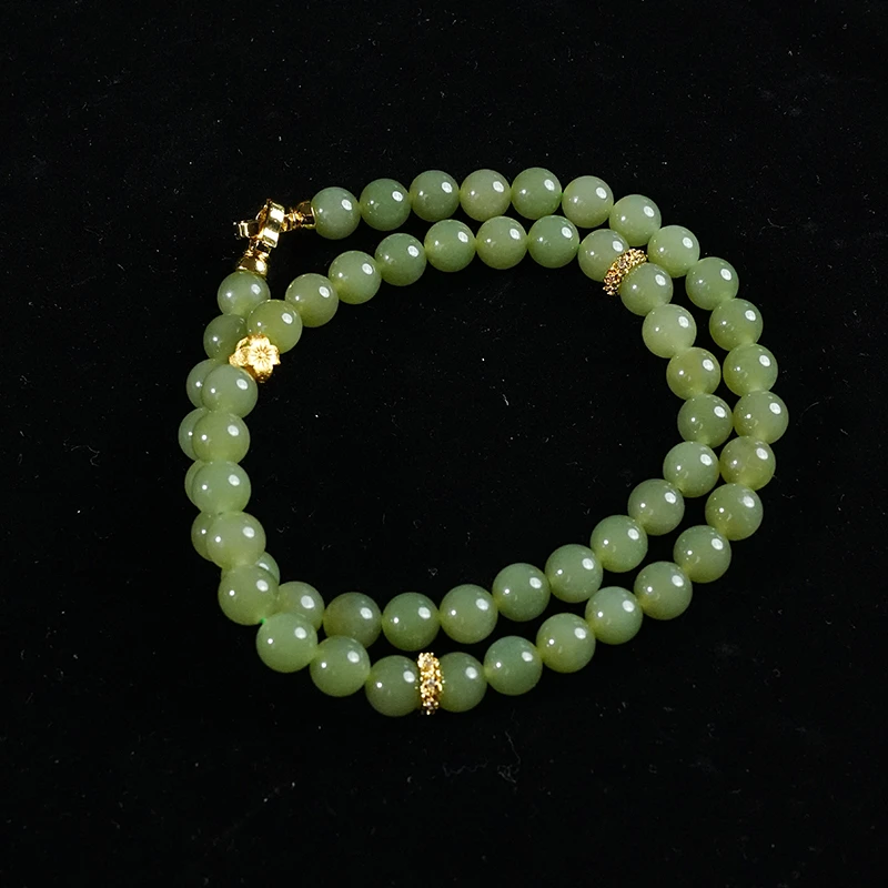 lot12 和田玉青黄口项链/DW51127-201298 保利山东