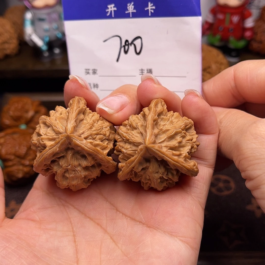 桃核吊坠盘山三棱38