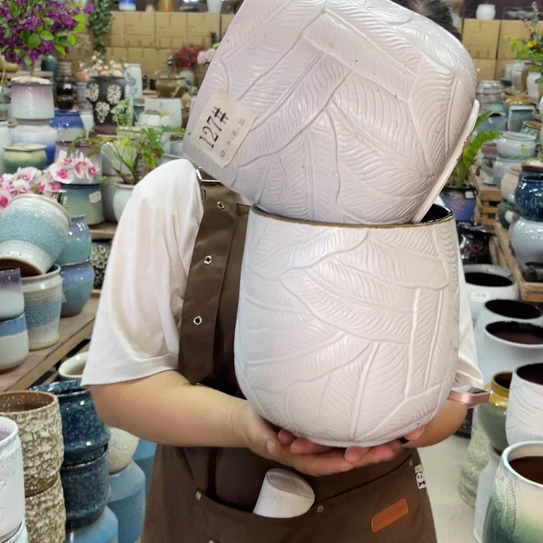 紫砂花盆高度21口径18厘米