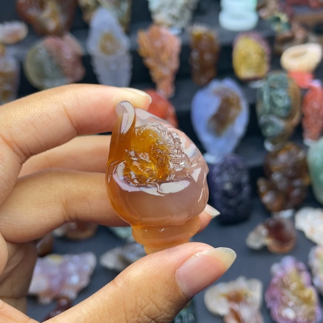定制玛瑙未镶嵌海螺龙海螺龙