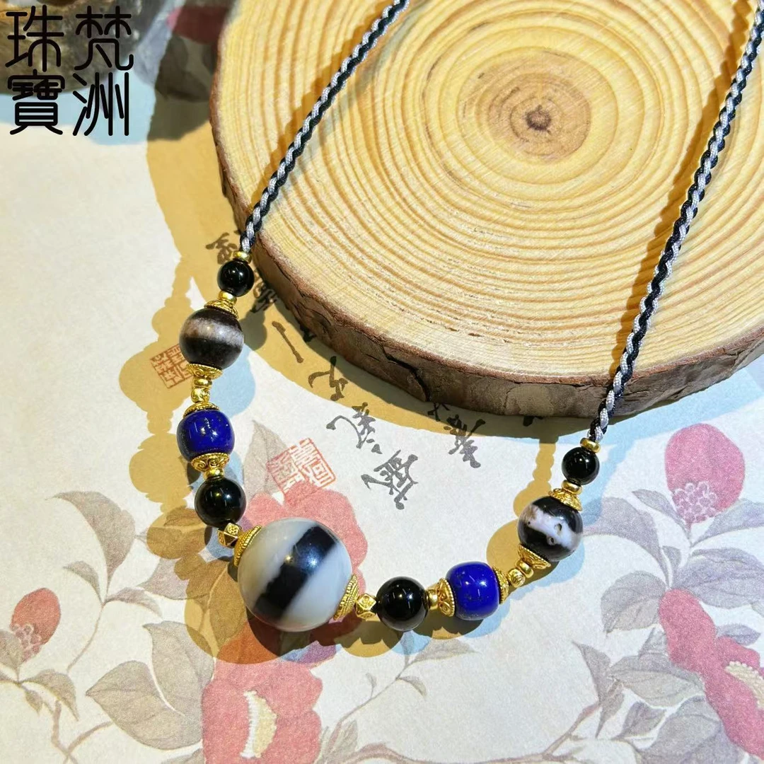 【梵洲】手工定制 一线 玛瑙吊坠 FZD3986-M 多样性发一