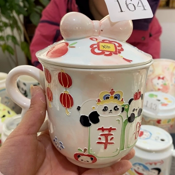 杯景德镇釉下彩手绘