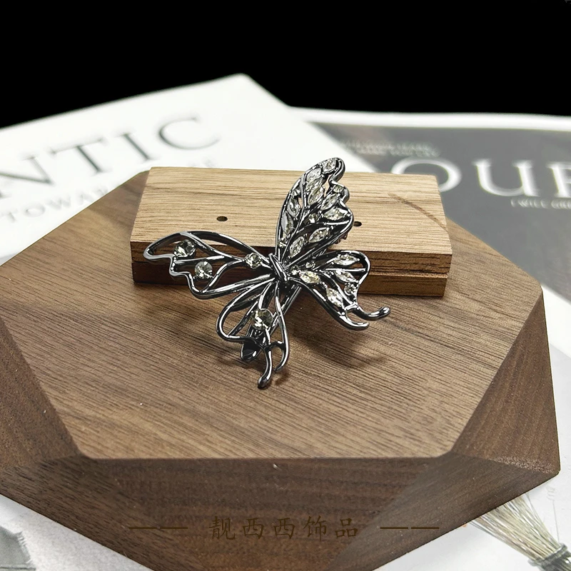 【LXX靓西西】398 鸭嘴夹4.3厘米法式优雅气质蝴蝶碎发夹