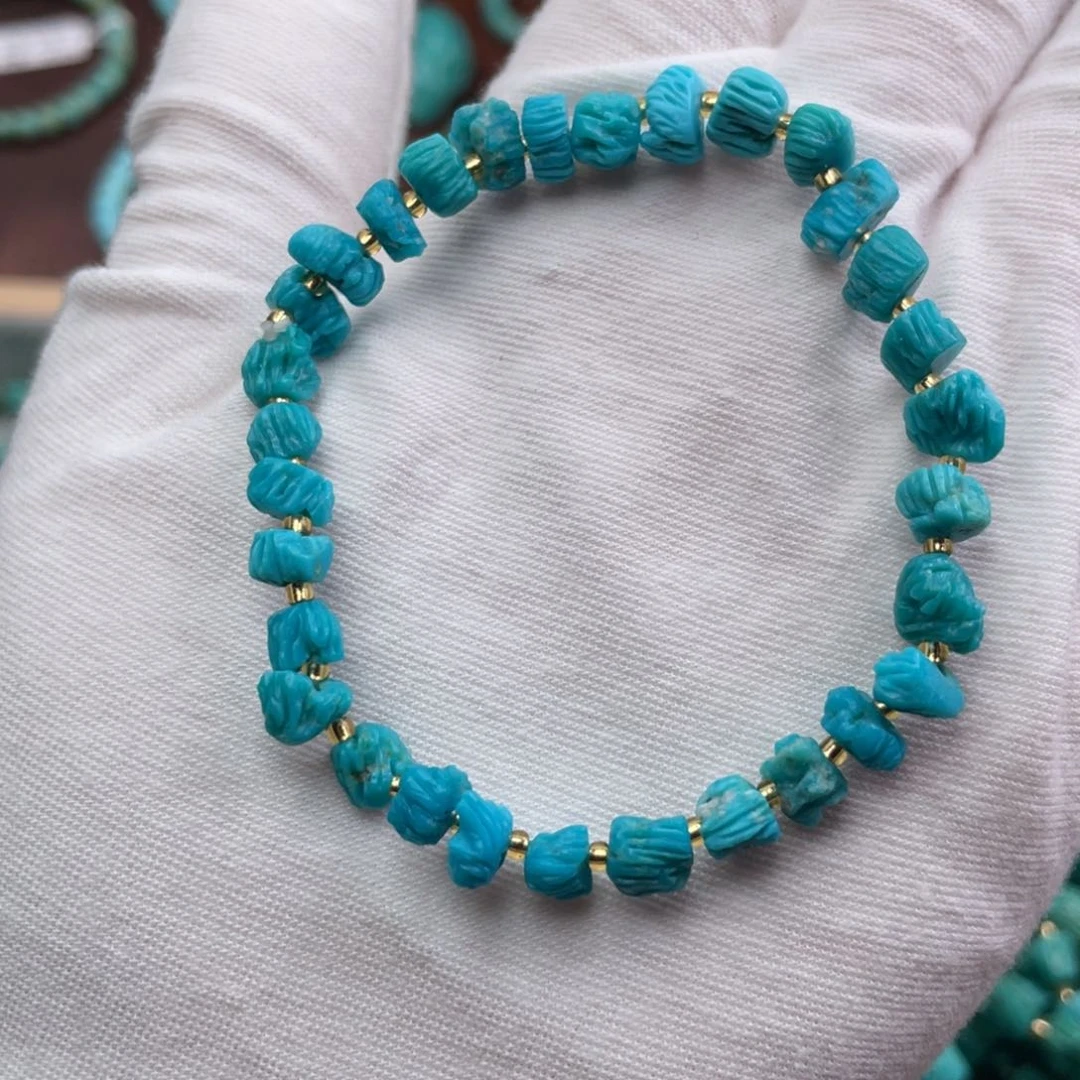 未镶嵌绿松石珠宝奇石