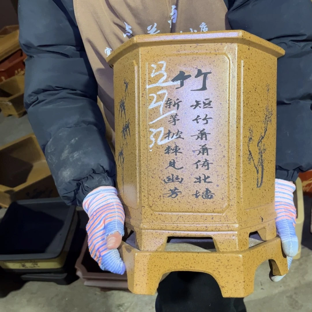 紫砂花盆盆景艺术