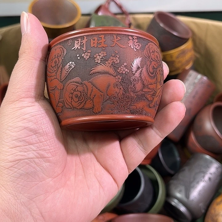 茶杯紫砂全手工紫砂主人杯