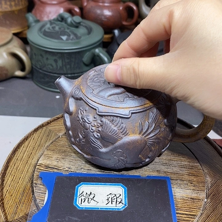 茶壶紫砂晃盖微瑕