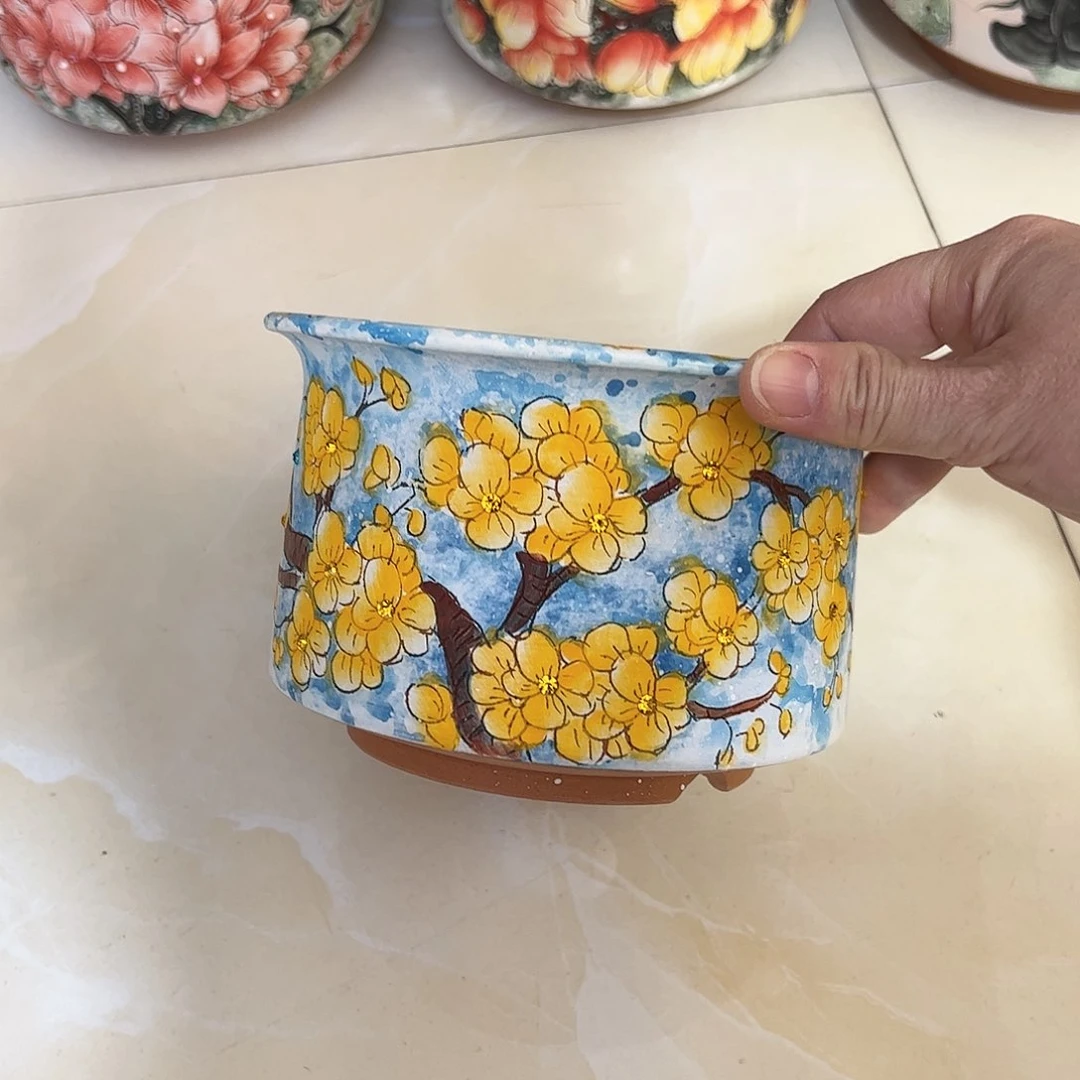 景德镇陶瓷花盆景德镇陶瓷花盆