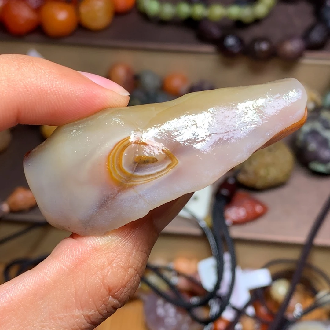 未镶嵌玛瑙/玉髓珠宝半成品