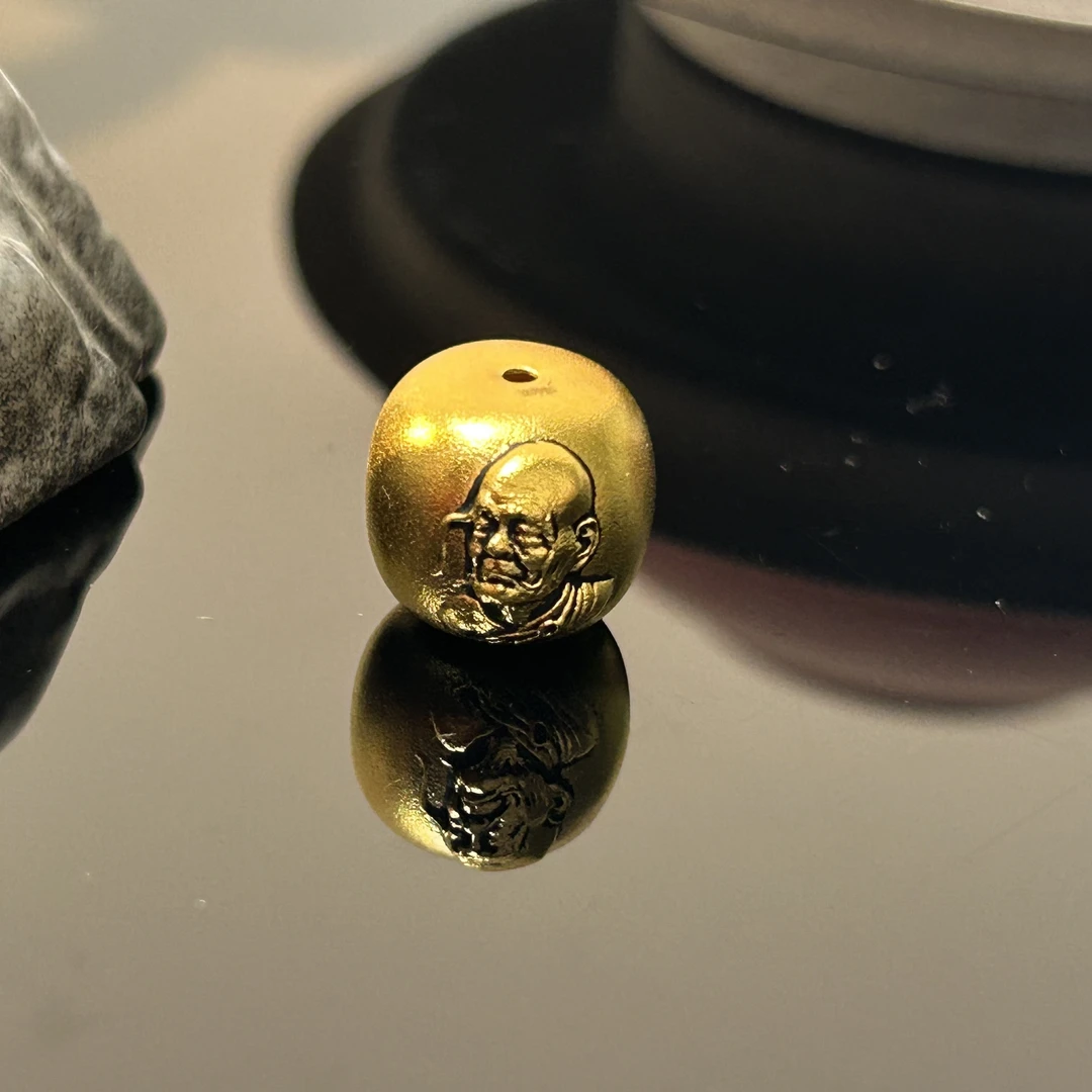 深圳水贝 足金卡罗汉莲花珠单珠 古法工艺 克价843/g