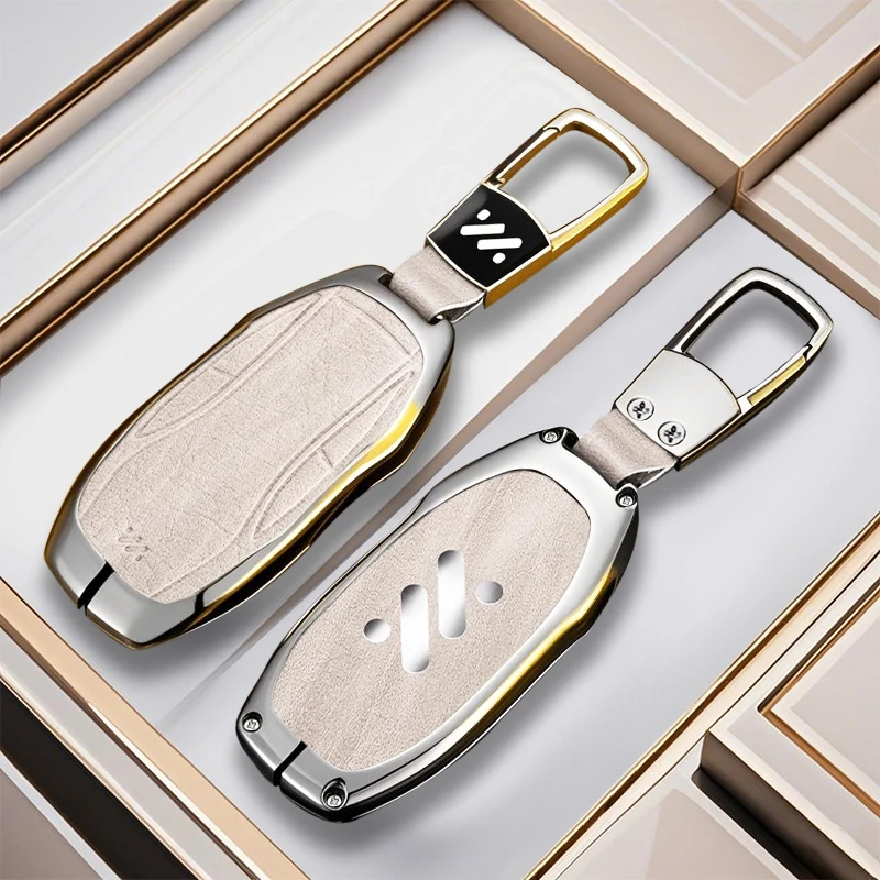 堡卫【99号】适用于智己L7 ls6 Ls7金属包Pro/天使轮汽车镜面金属钥