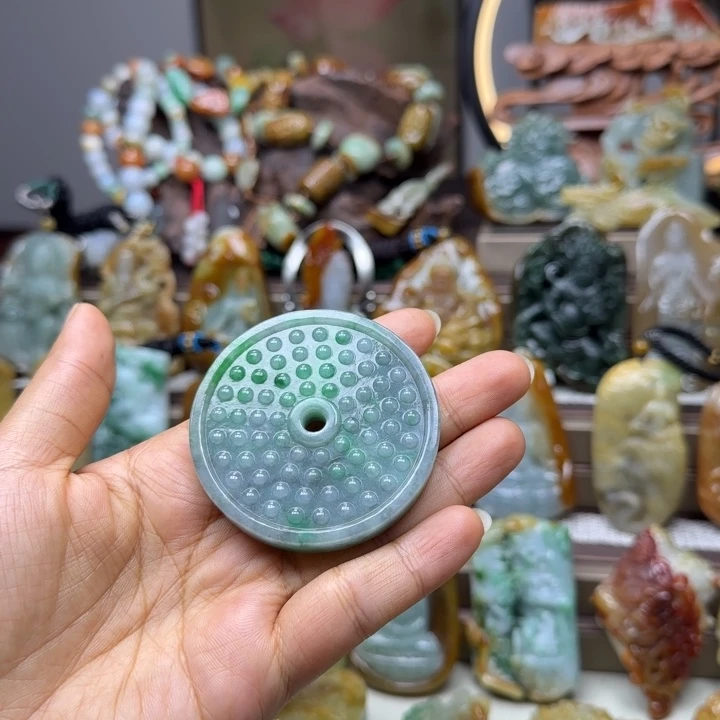 翡翠未镶嵌颈饰水****H缅甸天然翡翠