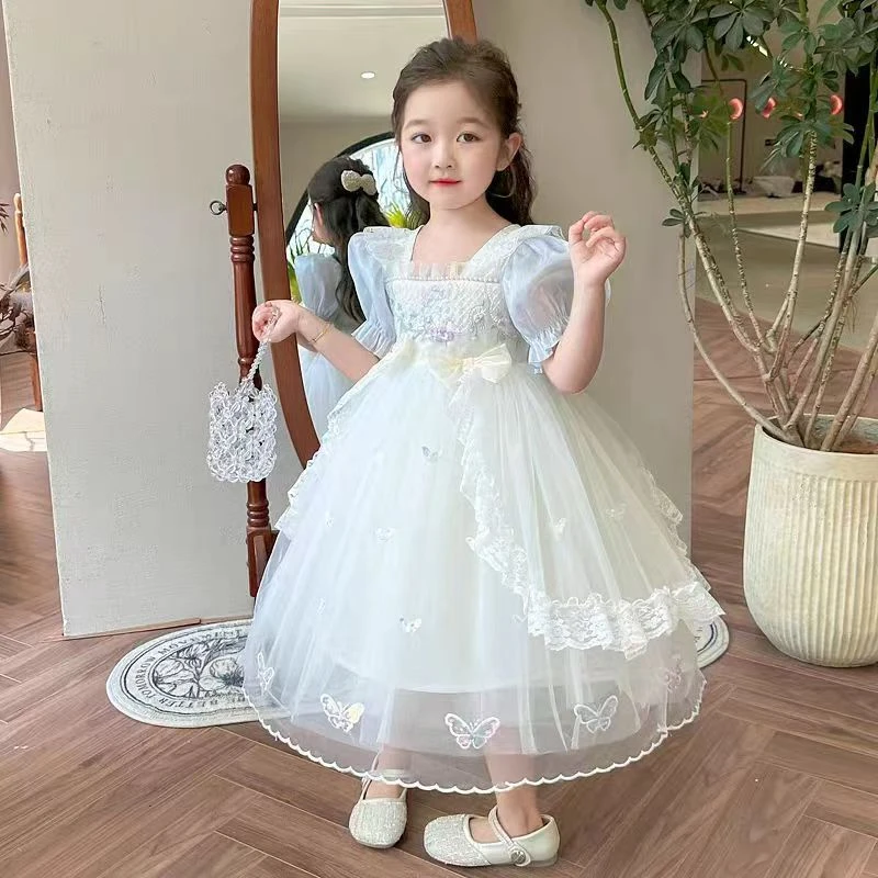 清货捡漏 洛丽塔公主裙女童生日短袖春夏新款法式可爱网纱裙