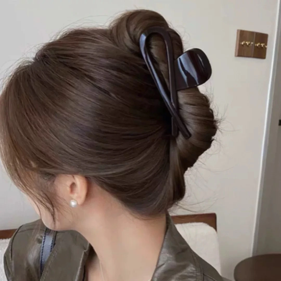 【艾米】洋气优雅（约9.5cm）半扎发量少全抓高级定制抓夹M205