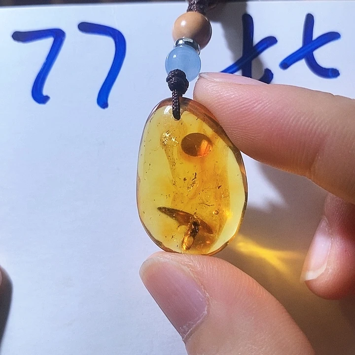 未镶嵌颈饰琥珀琥珀虫珀福利包挂