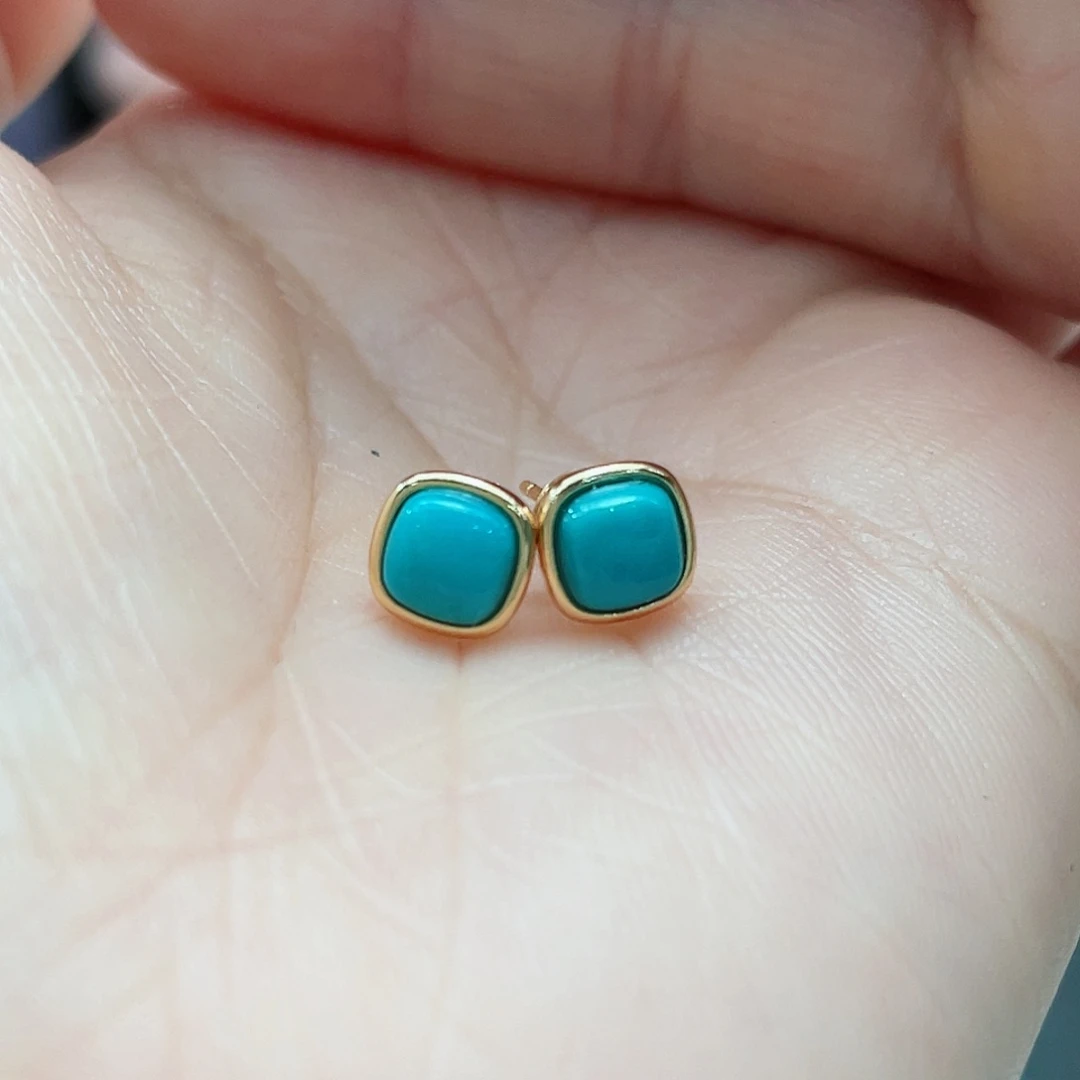 绿松石颈饰银S925镶嵌