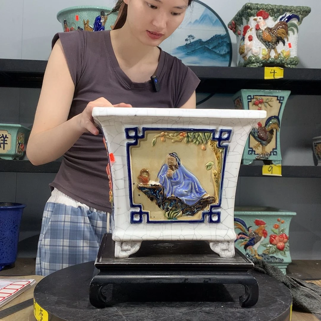 蜡**昕高温烧制石湾盆不退换