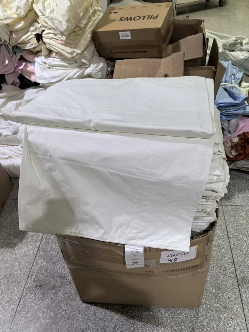 《厚广家》3楼220×220白色涤棉无拉链特殊款被套发1个发黄2.9斤