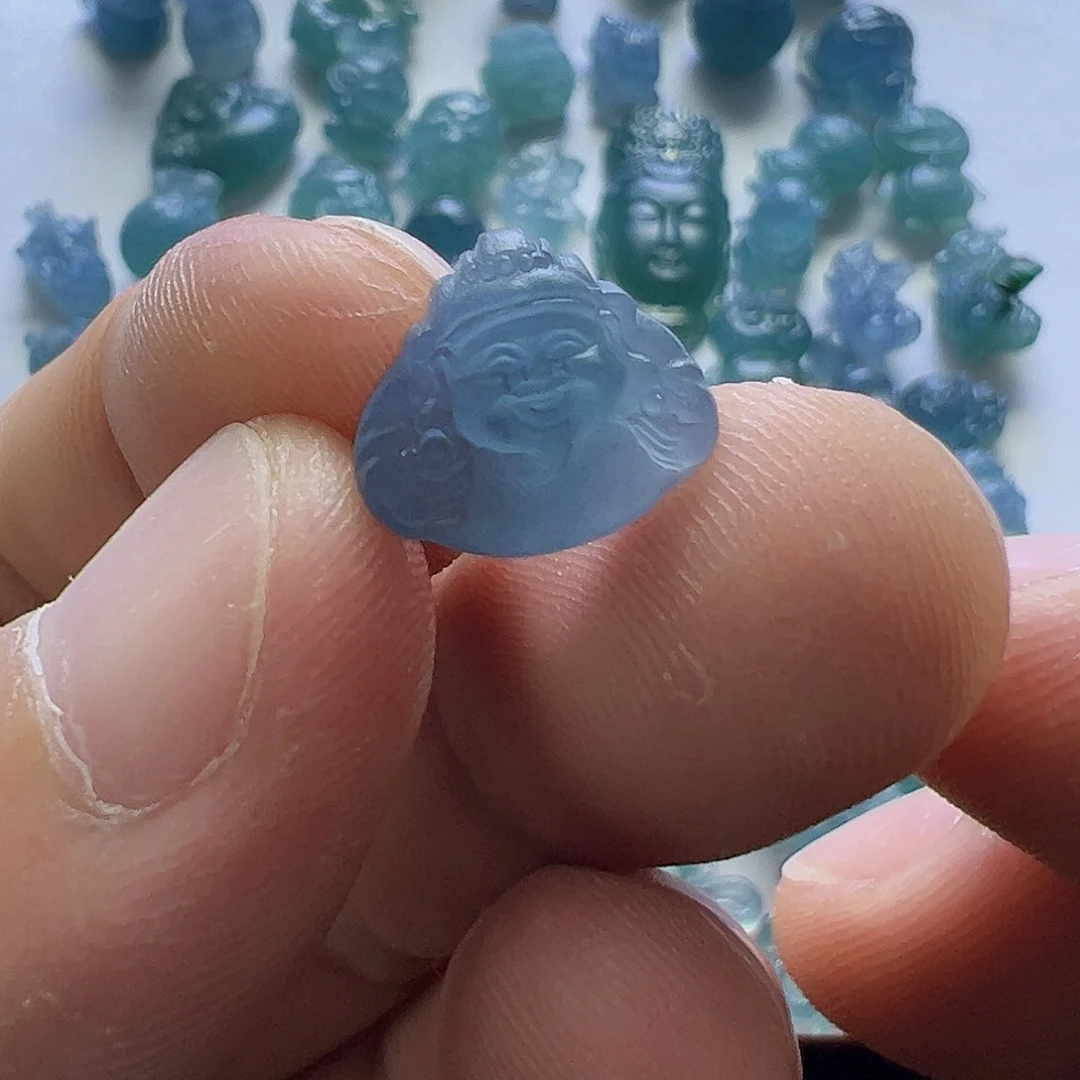 定制翡翠未镶嵌财神