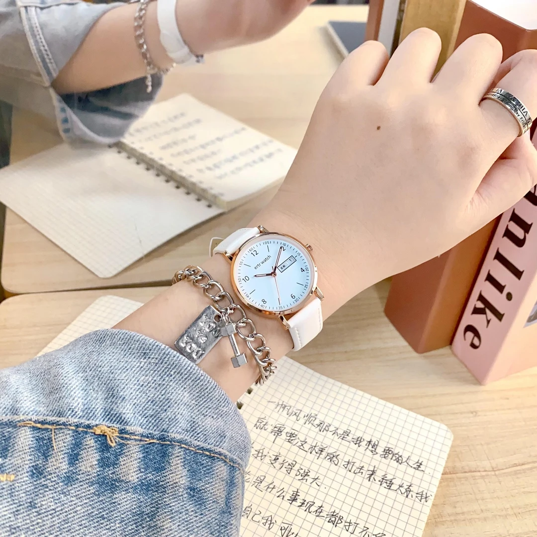女生学生手表初高中专用考试专用静音走时石英表夜光防水生日礼物
