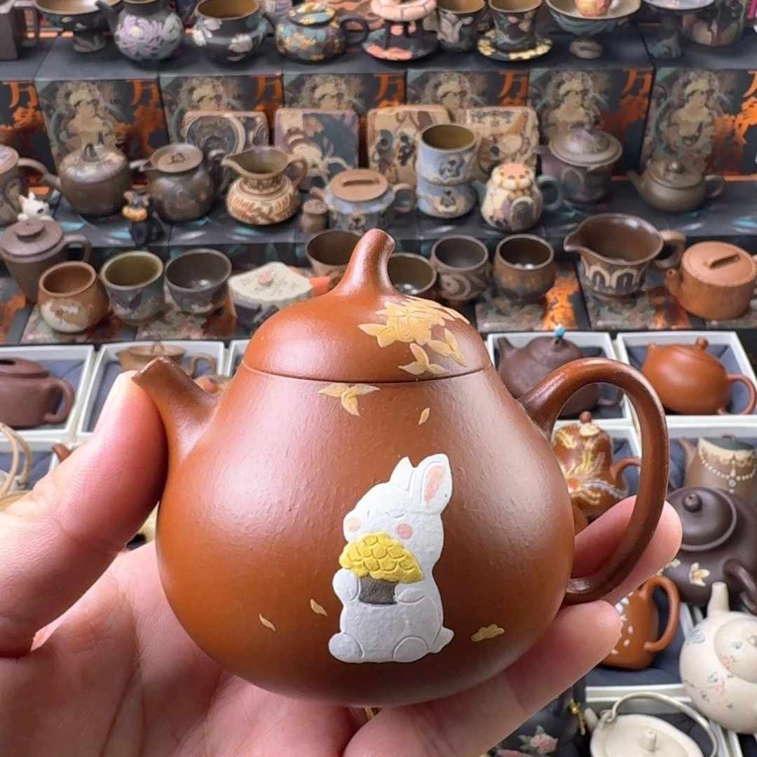 茶壶紫砂150ml原矿精工半手