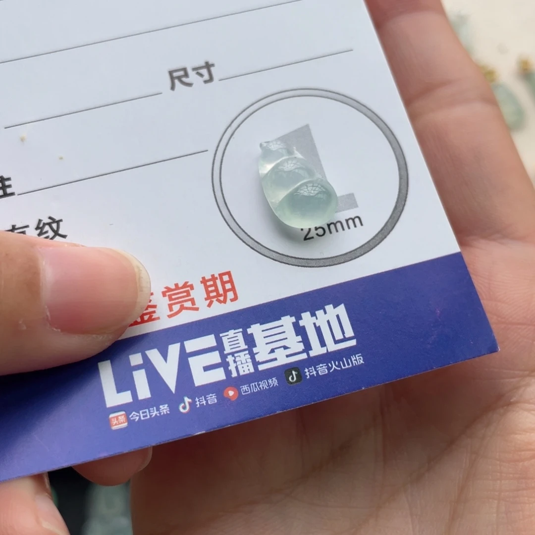 掌***猪翡翠未镶嵌颈饰小冰豆