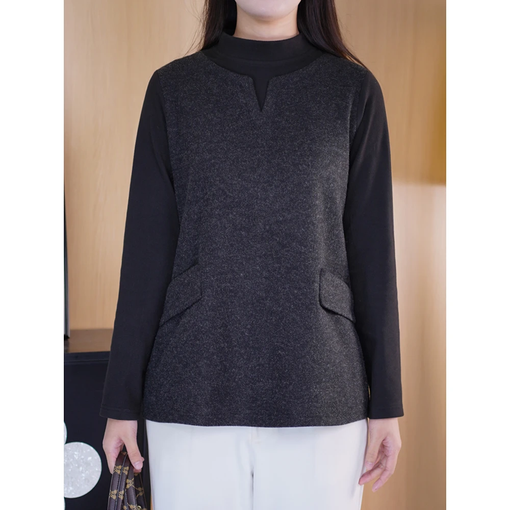 洋气假两件卫衣微胖妹妹大码女装加厚保暖上衣品质打底衫高级衣服