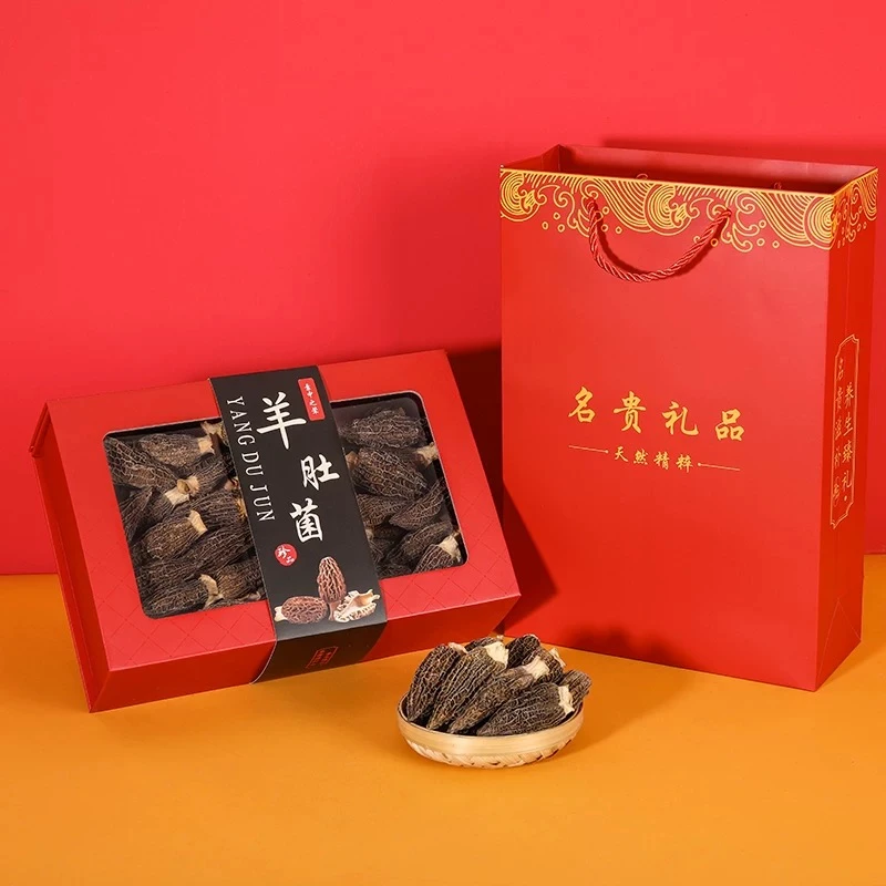 【礼盒装 送礼推荐！】麓谷山珍头茬精品特级菌菇羊肚菌干货羊肚蘑