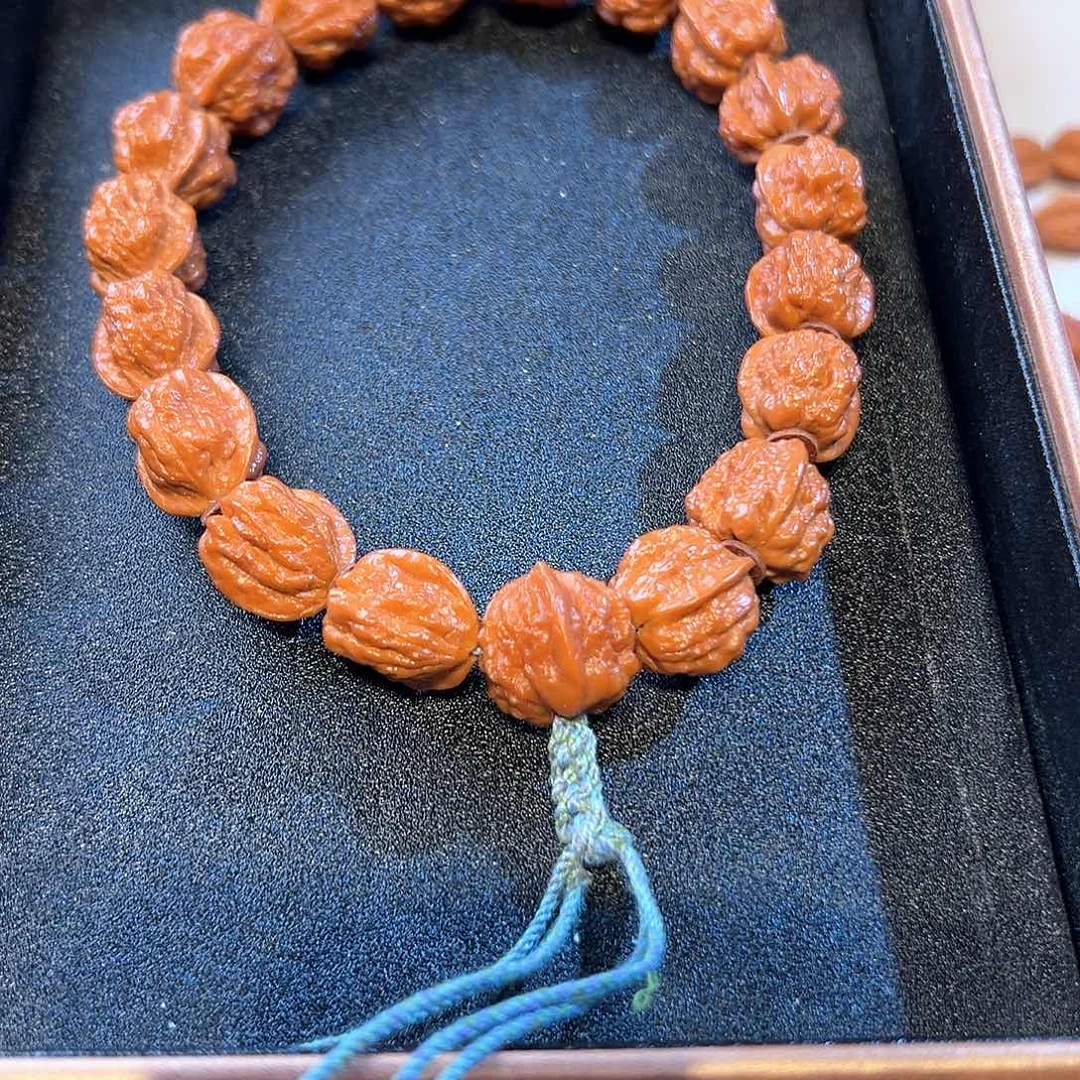 曲***觞手串文玩核桃小金蟾