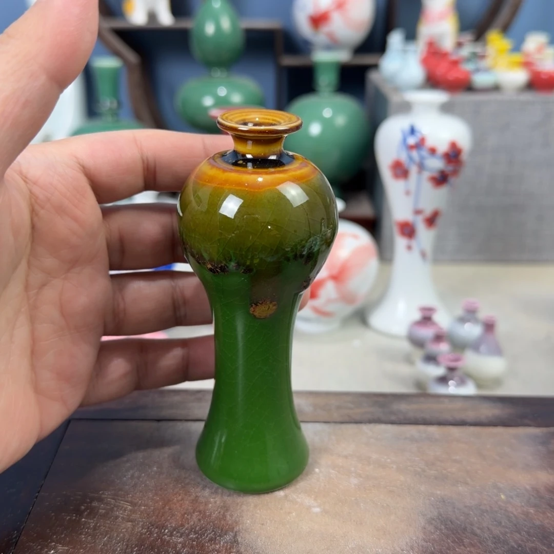 陶瓷手工小花器摆件