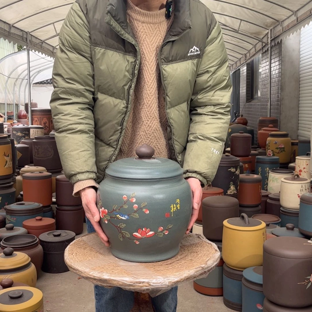 紫砂茶叶罐10-12 饼茶叶罐