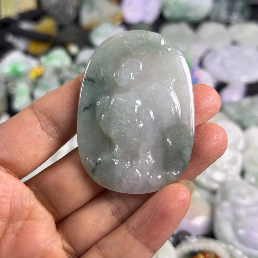 翡翠未镶嵌吊坠(不含链)